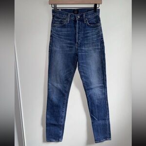 Citizens Of Humanity Jean Pant Women’s Size 24 Blue Cotton Olivia High Rise Slim